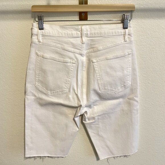 FRAME Le Vintage Bermuda Raw Edge Shorts - Size 28 - Picture 4 of 4